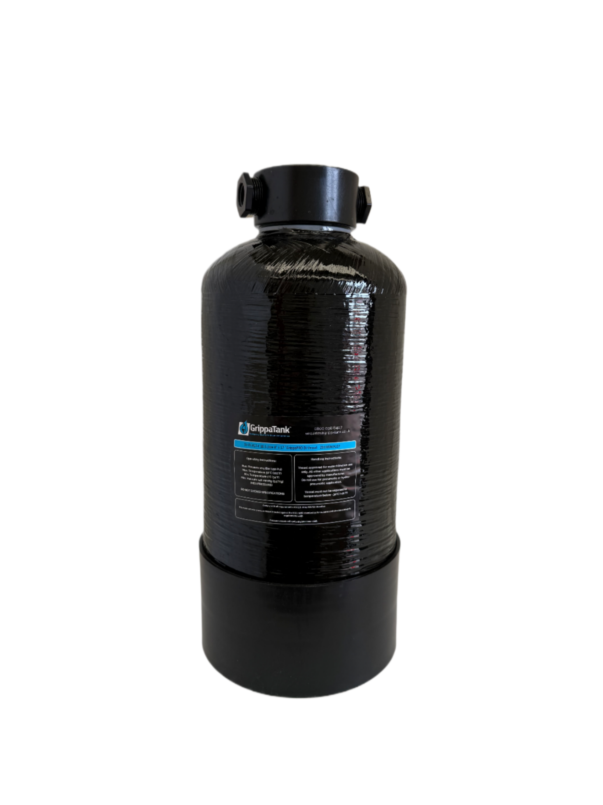 Premium DI Vessel 10.5 Litre c/w 1/2" female thread