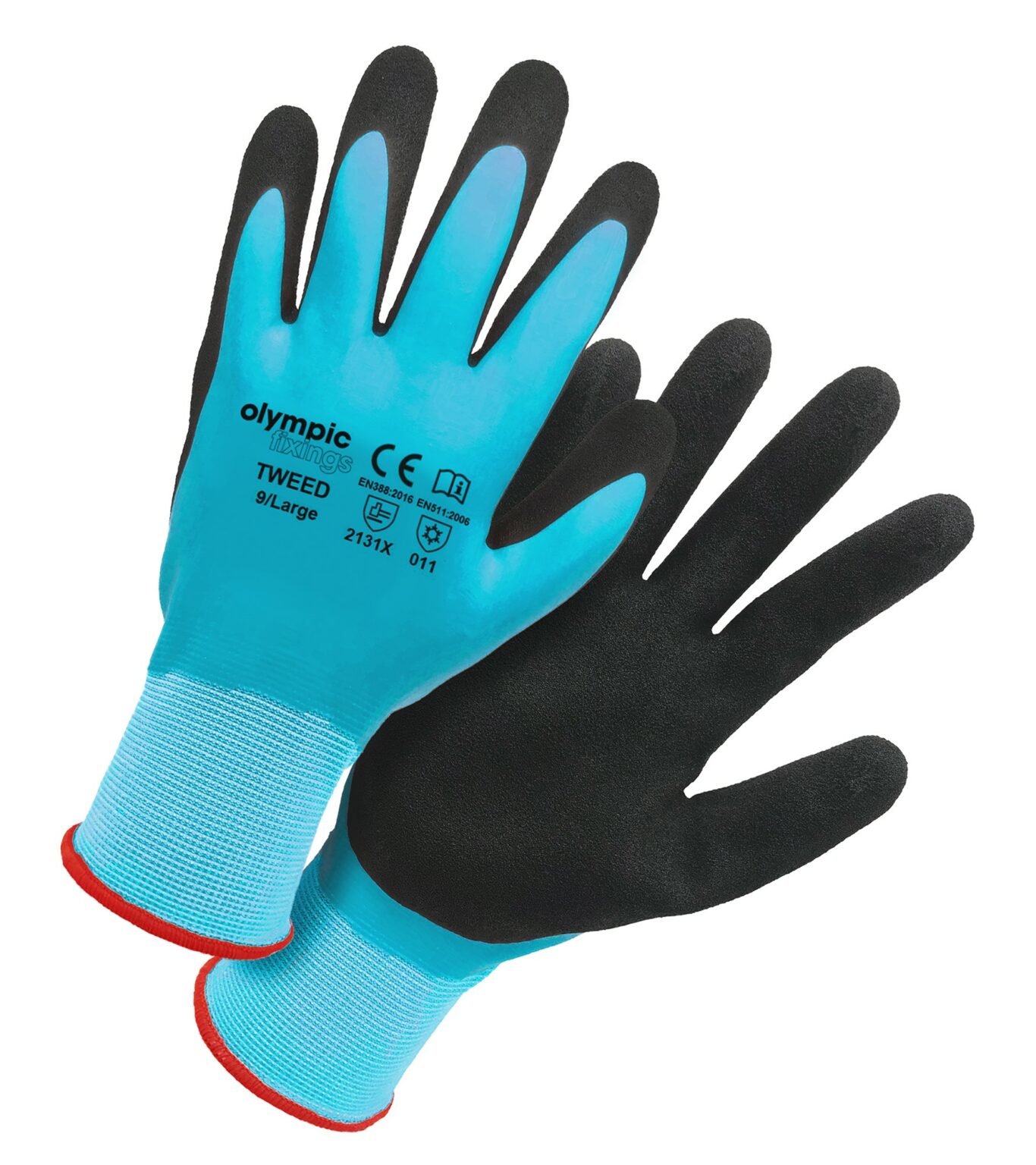 PU Tweed Waterproof Thermal Work Gloves – Large - Sureclean Systems