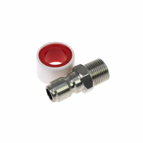 NEW - High Pressure 3/8 Male Plug to 3/8 Male BSP Thread