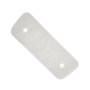 25cm Shaped Abrasive Pad - White